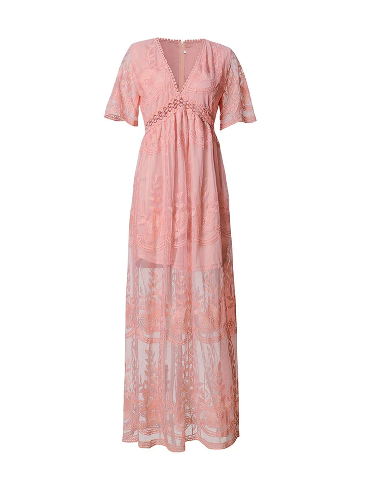 Veoraesa Blanche Maxi Robe de plage – Taline