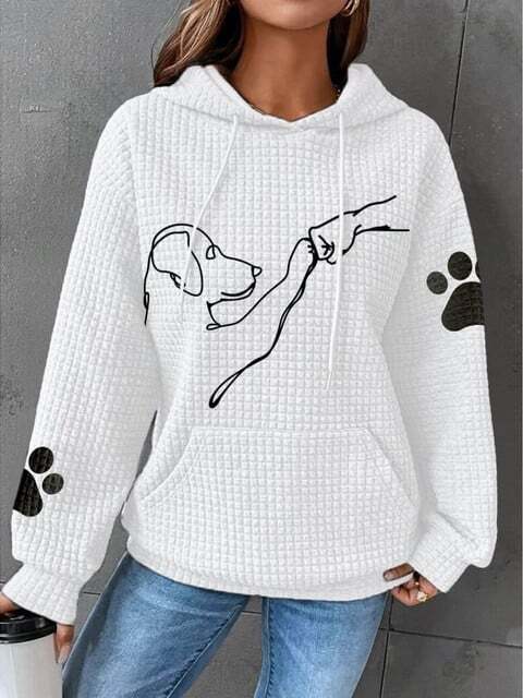 Liorama | Sweat à capuche avec imprimé chien