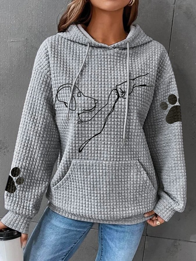 Liorama | Sweat à capuche avec imprimé chien