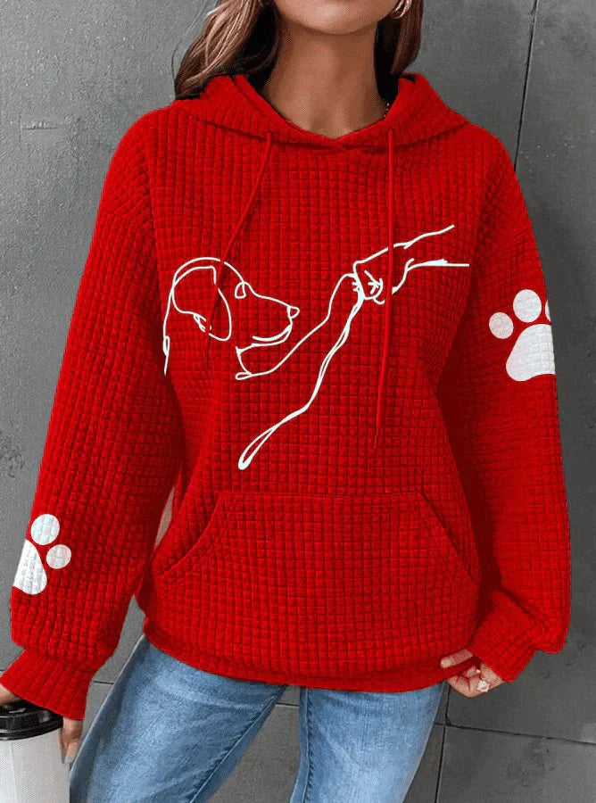 Liorama | Sweat à capuche avec imprimé chien