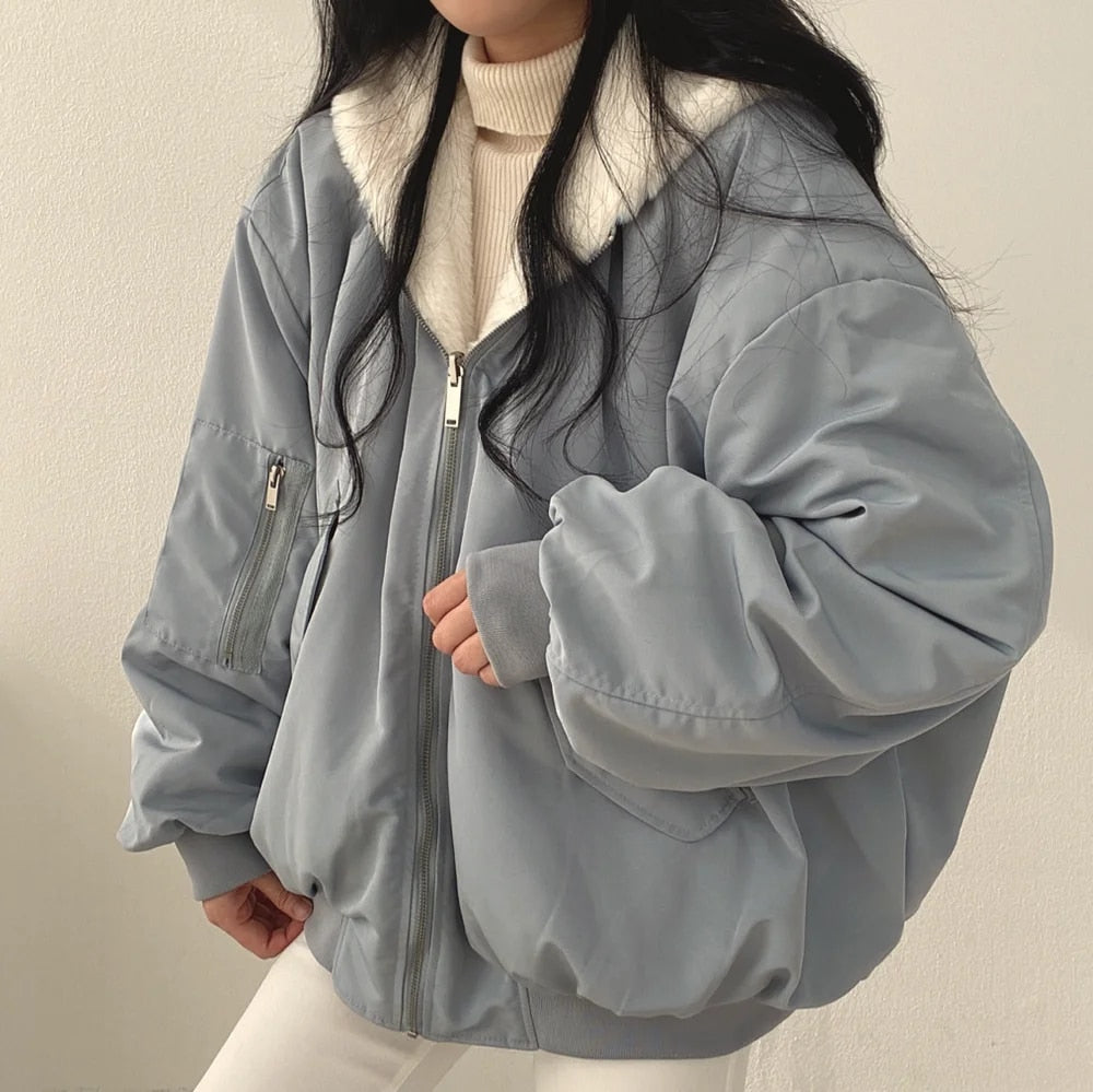 Nievaxa | Manteau en coton simple et décontracté pour femme