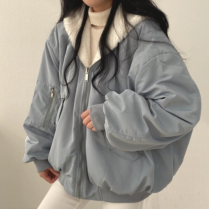 Nievaxa | Manteau en coton simple et décontracté pour femme