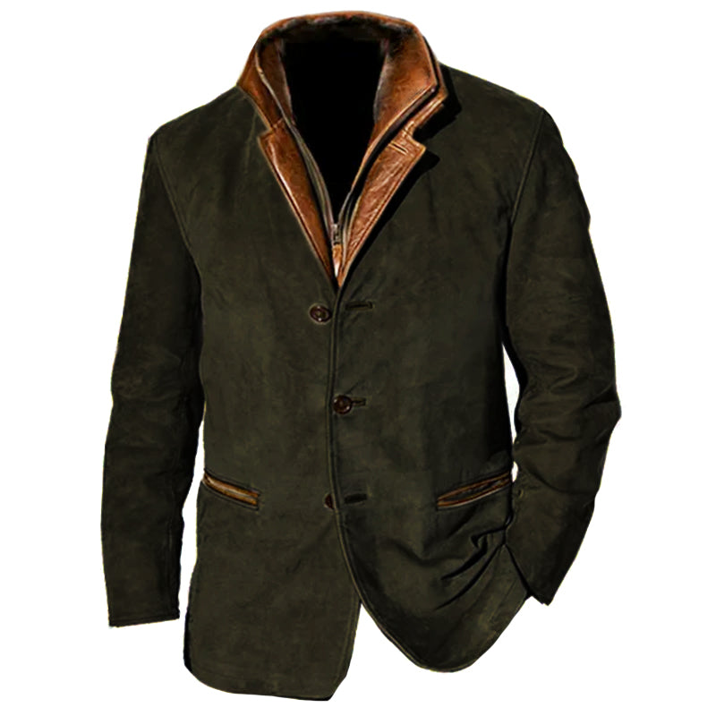 Roayner | Veste en suède vintage pour hommes