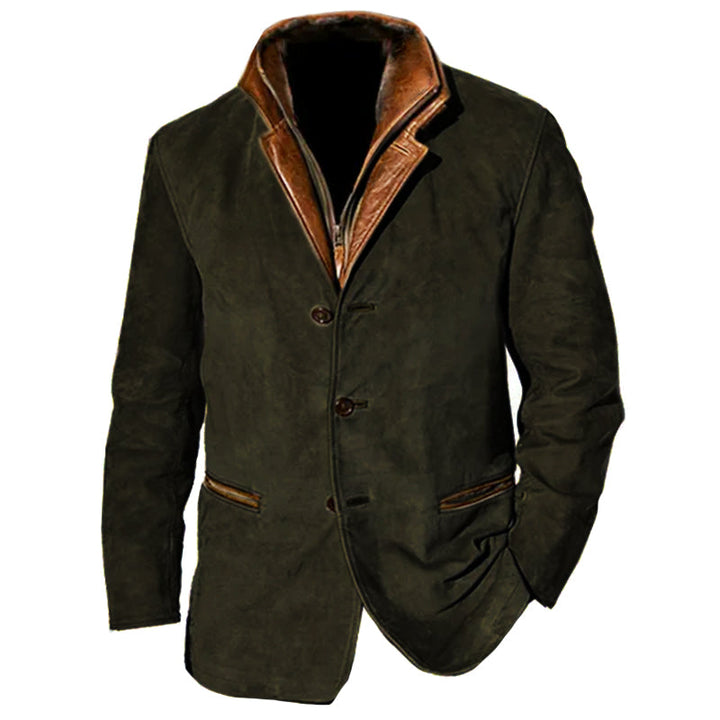 Roayner | Veste en suède vintage pour hommes