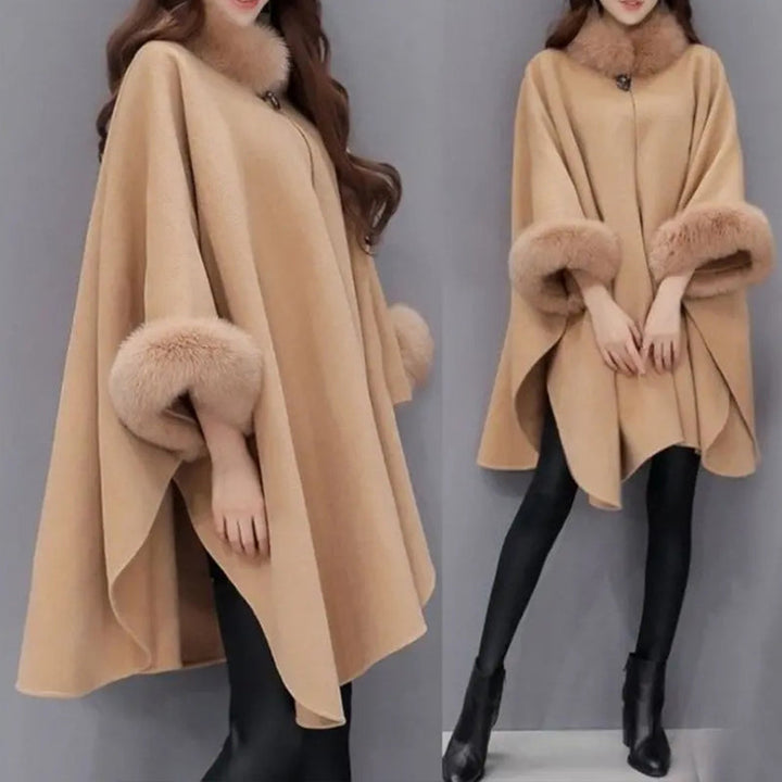 Viaya | Manteau à col de fourrure de qualité supérieure pour femme