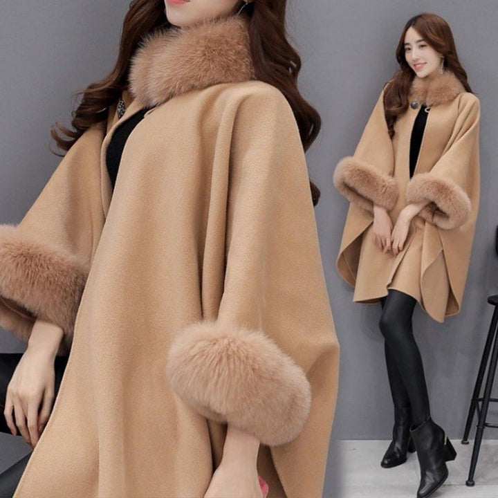 Viaya | Manteau à col de fourrure de qualité supérieure pour femme