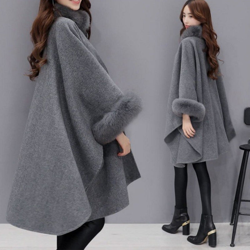 Viaya | Manteau à col de fourrure de qualité supérieure pour femme