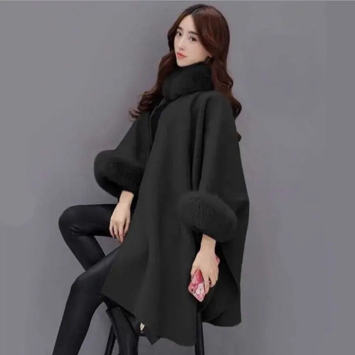 Viaya | Manteau à col de fourrure de qualité supérieure pour femme