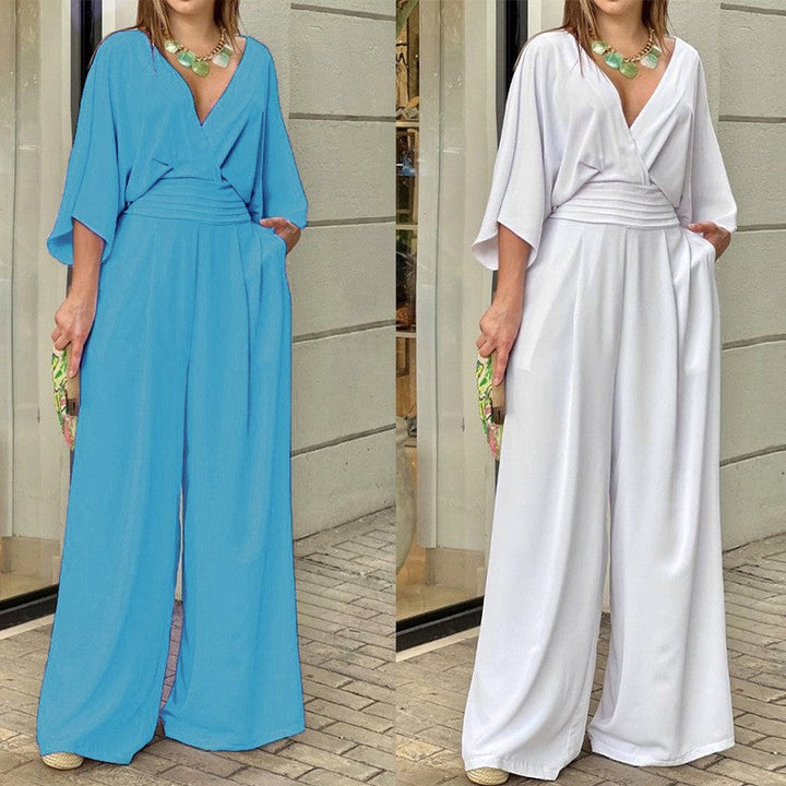 Mainaxa | Jumpsuit élégante à manches larges pour femmes