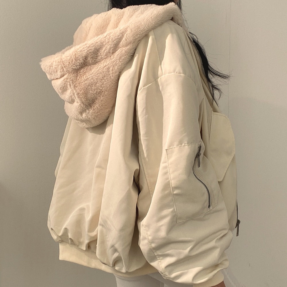 Nievaxa | Manteau en coton simple et décontracté pour femme