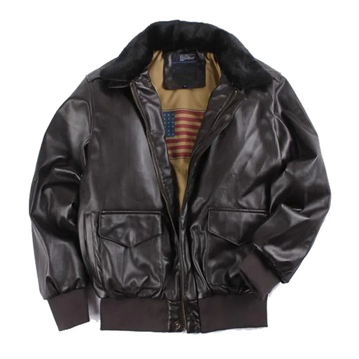 Seonnar | Veste d’hiver en cuir pour hommes