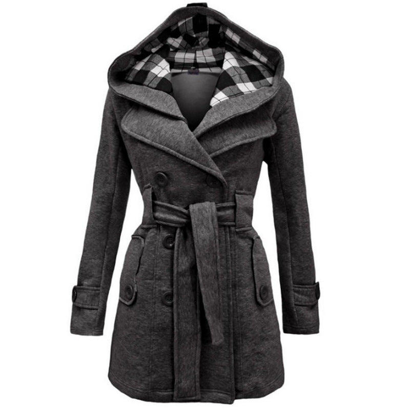 Seelleara | Manteau en laine ceinturé pour femmes