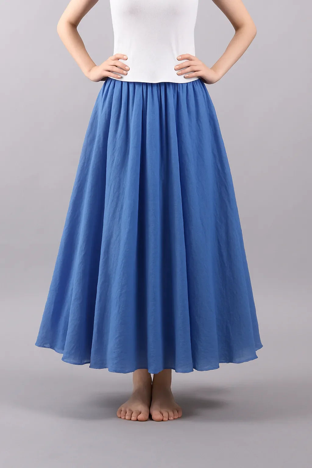 Reliara Plissée Maxi Jupe – Vera