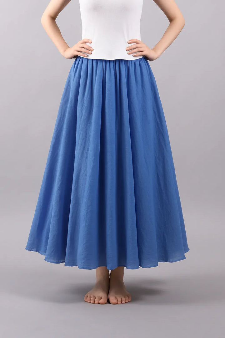 Reliara Plissée Maxi Jupe – Vera