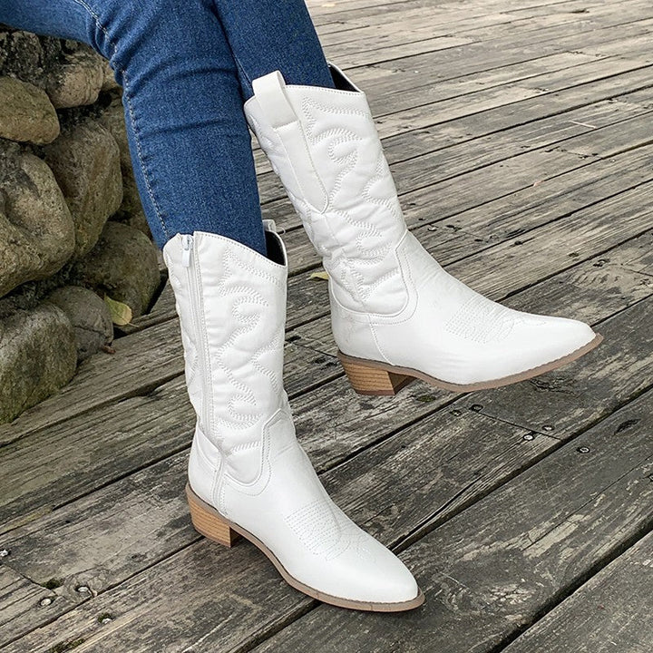 Raenara | Bottes métalliques audacieuses pour femmes
