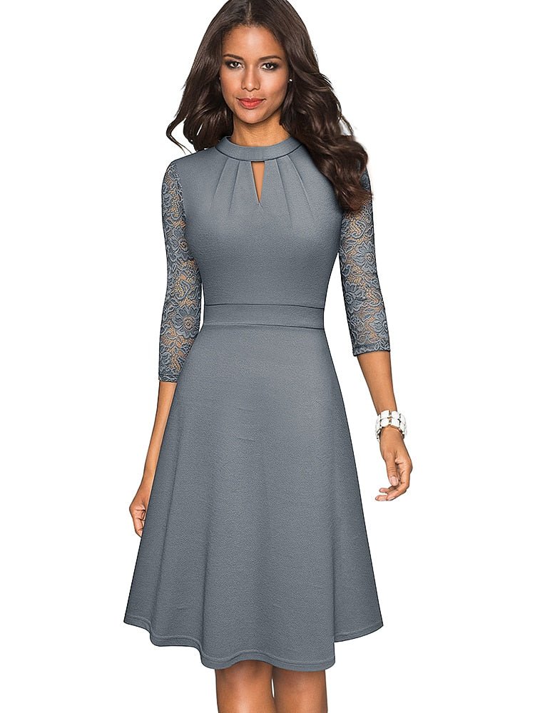 Muevasa | Robe en dentelle évidée