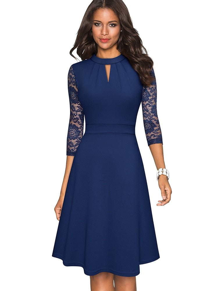 Muevasa | Robe en dentelle évidée