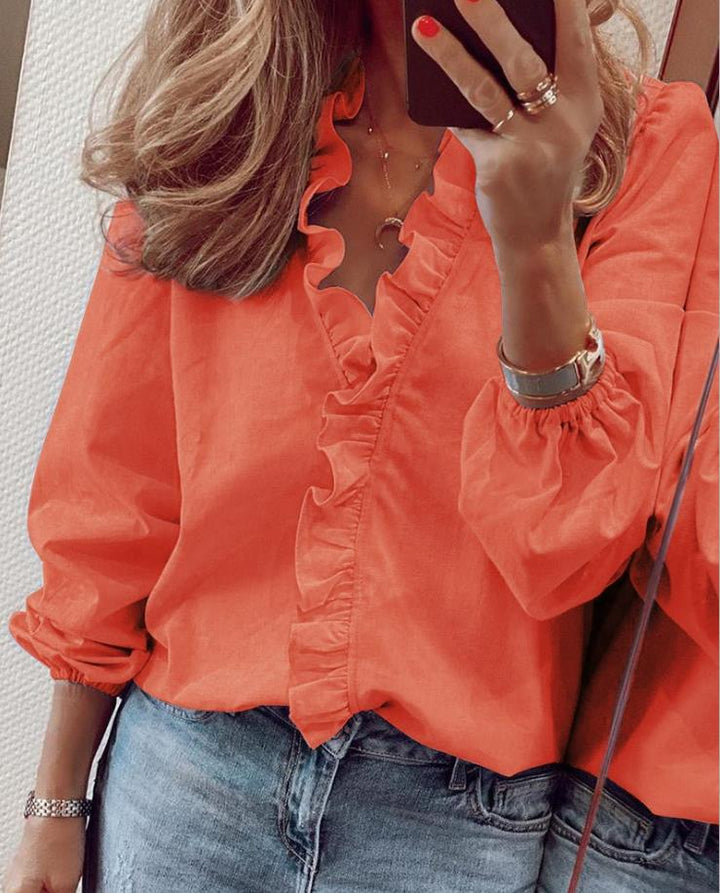 Noinaxa | Blouse à volants et décolleté en V