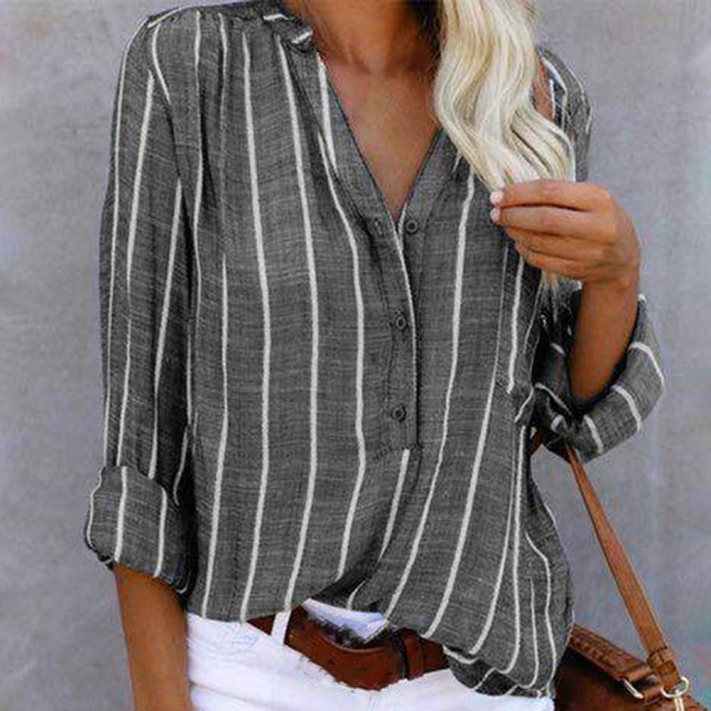 Oarana | Chemise rayée à une rangée de boutons