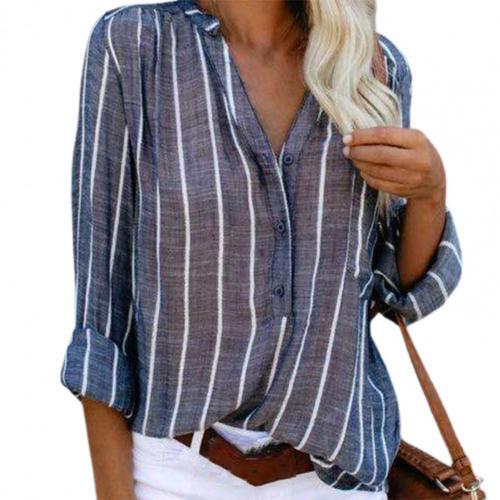 Oarana | Chemise rayée à une rangée de boutons