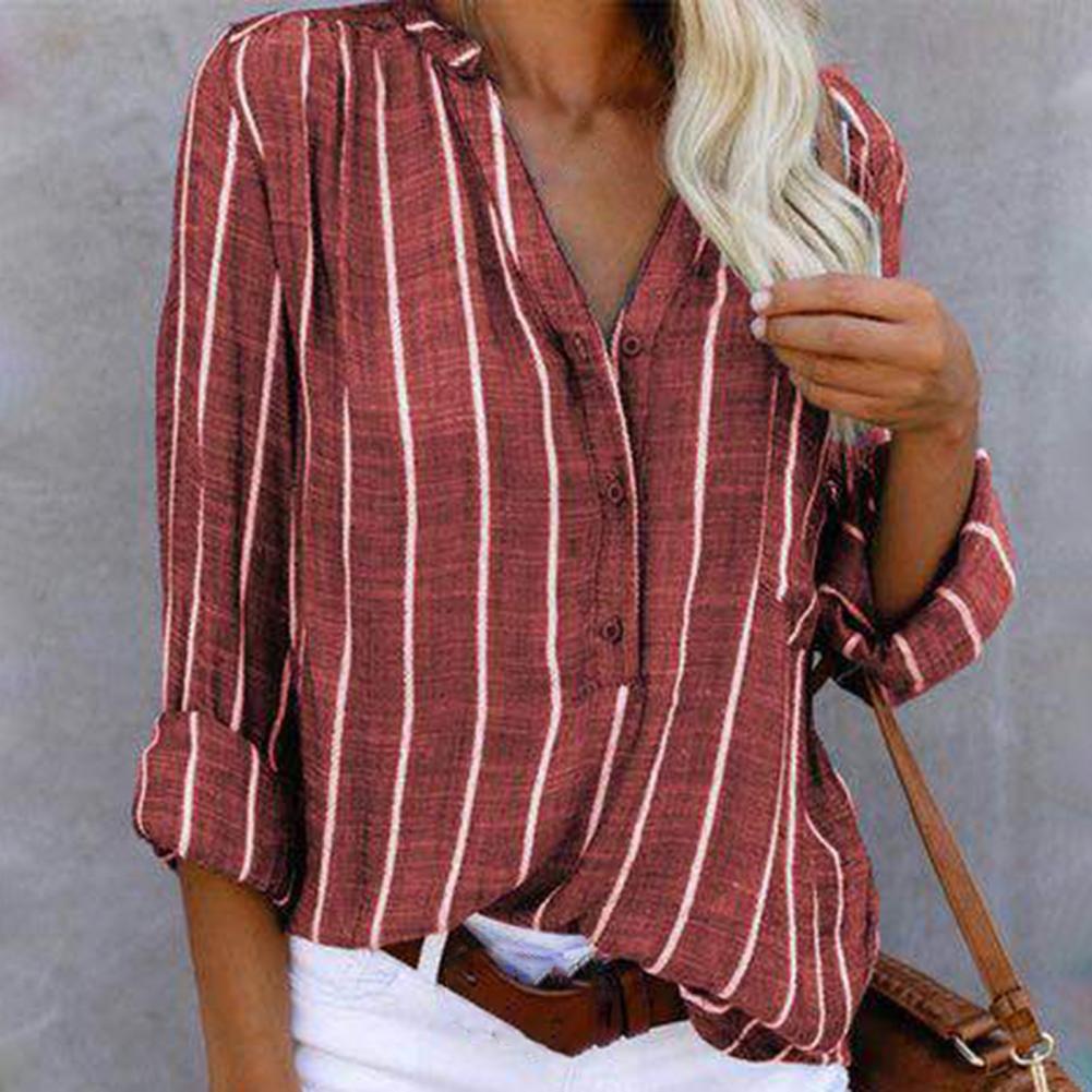 Oarana | Chemise rayée à une rangée de boutons