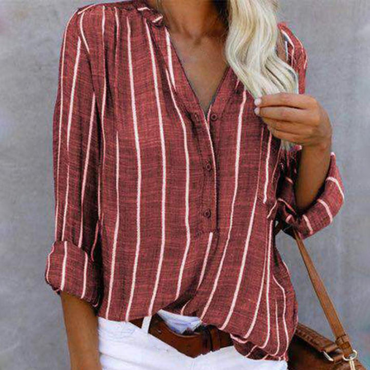 Oarana | Chemise rayée à une rangée de boutons