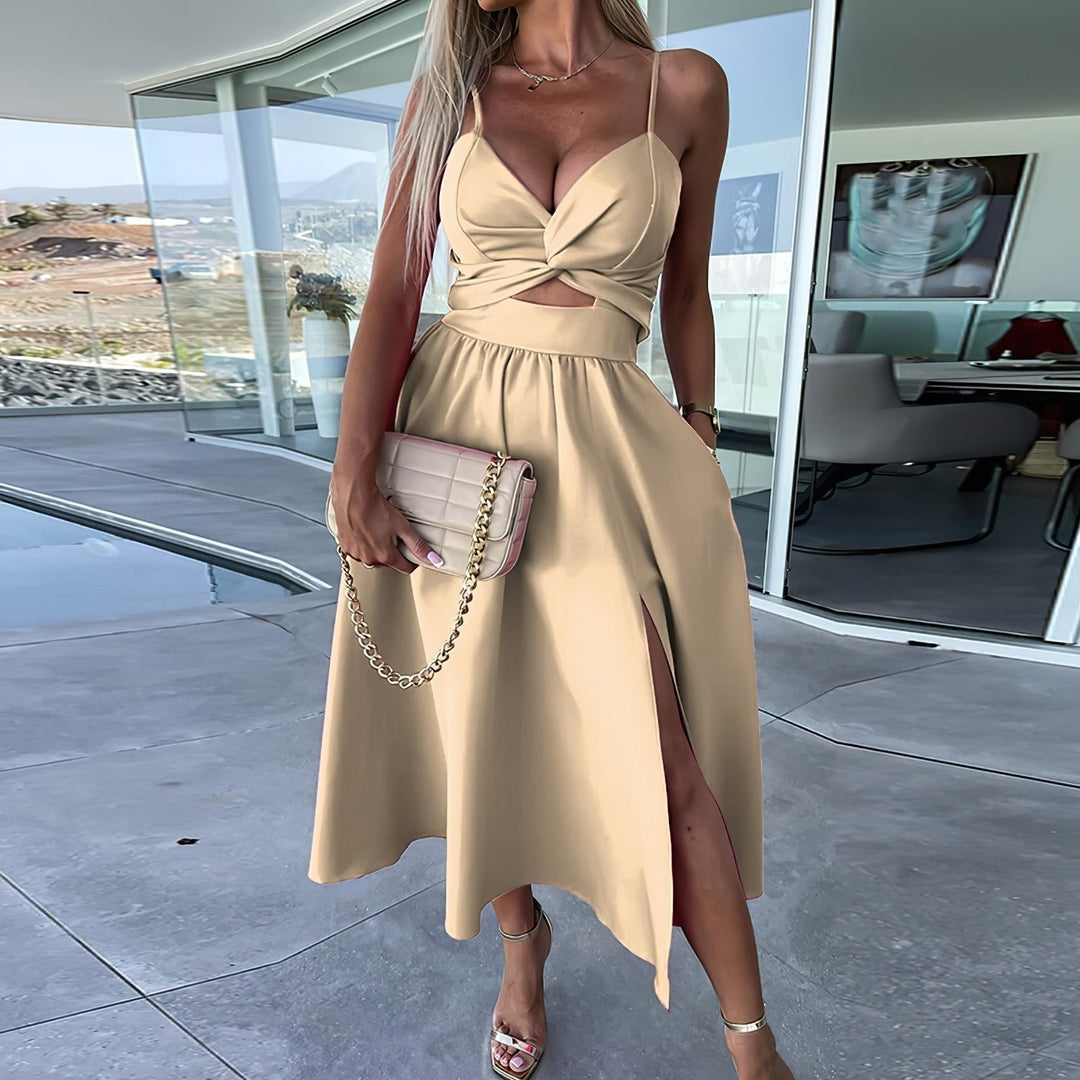 Viaynexa | Robe Décolletée à Grande Jupe pour femmes