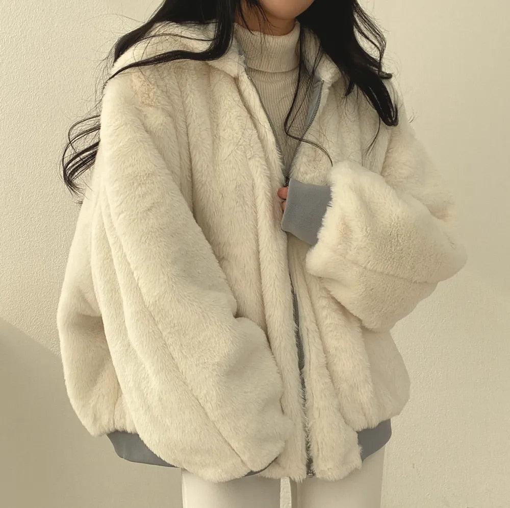 Nievaxa | Manteau en coton simple et décontracté pour femme