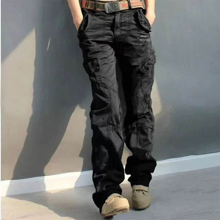 Soaynesa | Pantalon cargo taille basse pour femmes
