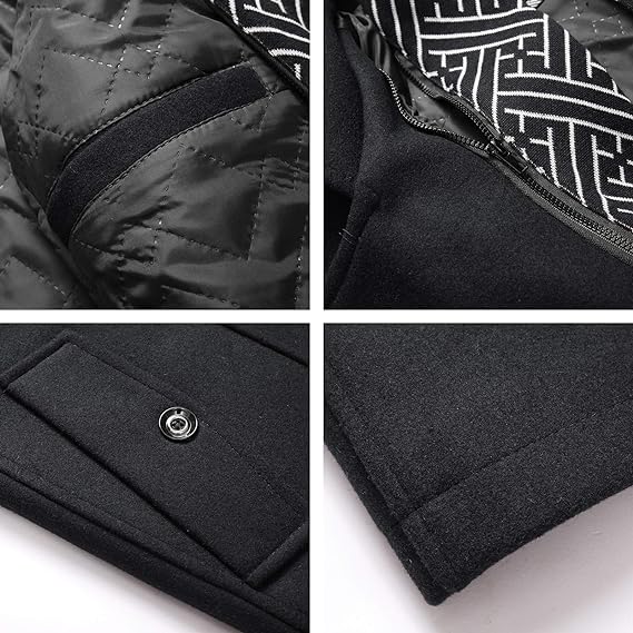 Veaynen | Manteau long homme noir